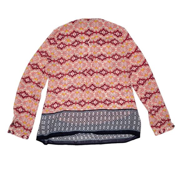 Anthropologie HD In Paris Top Size 2 Pleated Button Front Blouse Boho Hippie‎ - Picture 2 of 9